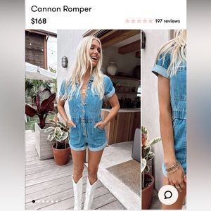 Show Me Your Mumu Denim Romper